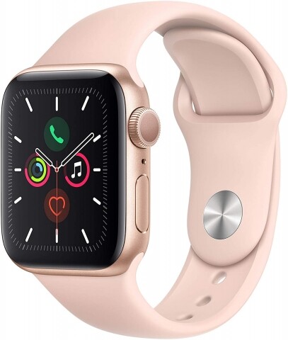 Apple Watch Series 5 40mm Goldton Aluminiumgehäuse mit Sandrosa  Sportarmband - S/M und M/L (GPS) (MWV72FD/A) online kaufen | eBay