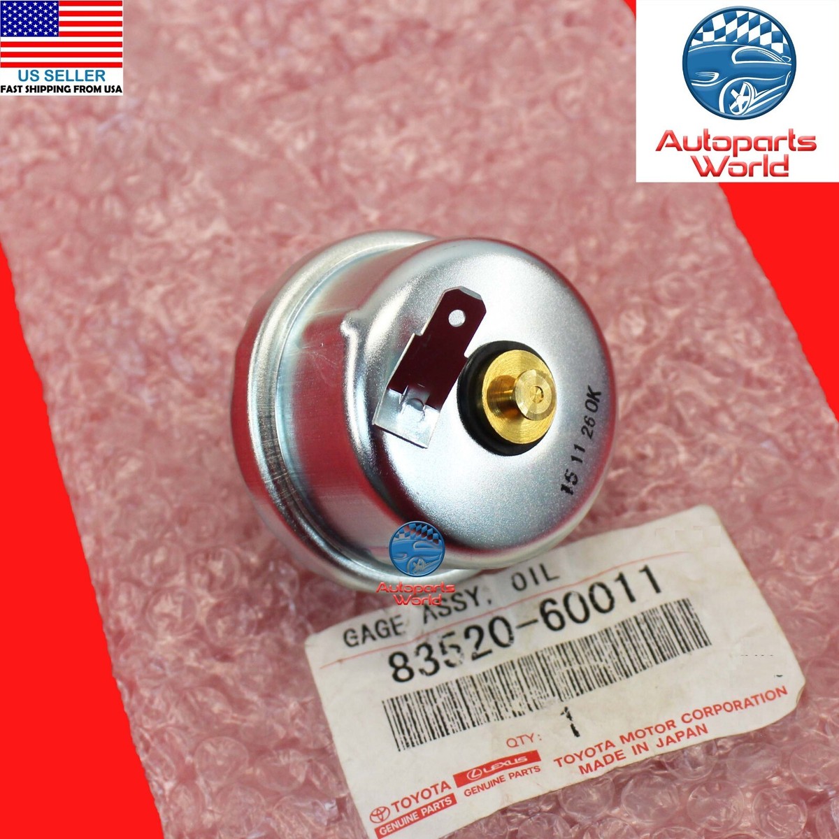 GENUINE TOYOTA 84-97 LAND CRUISER ENGINE OIL PRESSURE SENDER GAGE