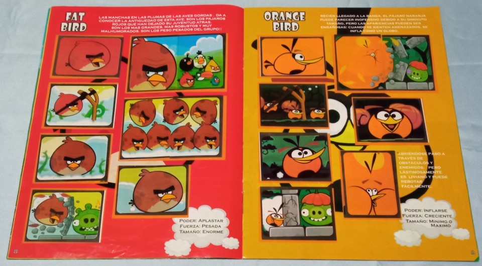 O ANGRY BIRDS ALBUM MACHU PICCHU INKA PERU 2013 RED BIRD YELLOW BIRD