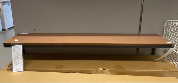 Nuevo estante de pared rústico Ikea FJALLBO, negro, 101x20 cm, 804.212.47