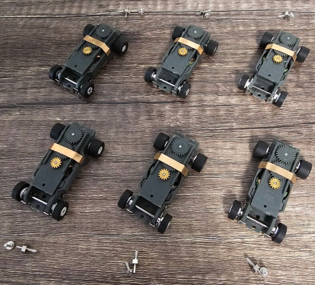 Lot of 6 NEW Auto World ThunderJet Ultra G HO Scale Slot Car Replacement Chassis
