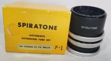 Spiratone Automatic Extension Tube Set for Canon FT, FX and PELLIX Cameras