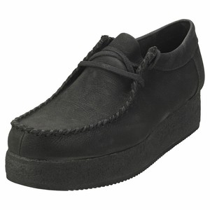 black wallabee shoes