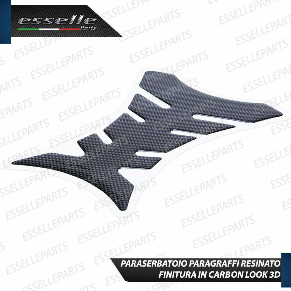 Paraserbatoio Adesivo Per Moto - Protezione 3D Resinata, Compatibile Con Cagiva Black