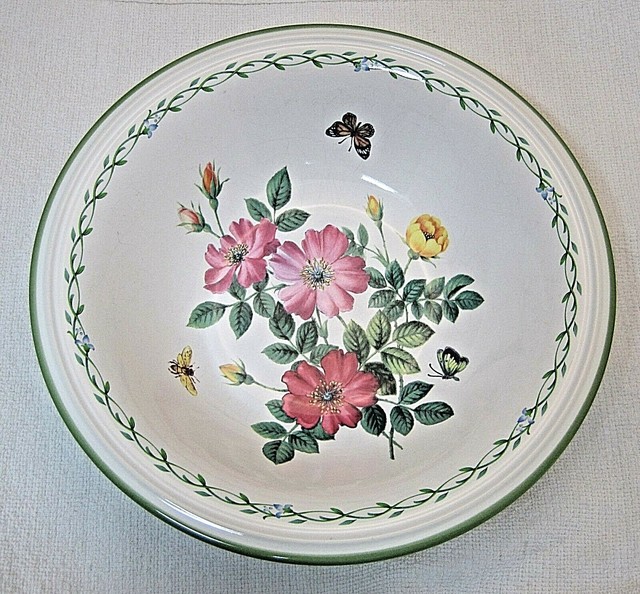 Studio Nova Stoneware Y2372 Garden Bloom 9 5/8 " Round Open Vegetable