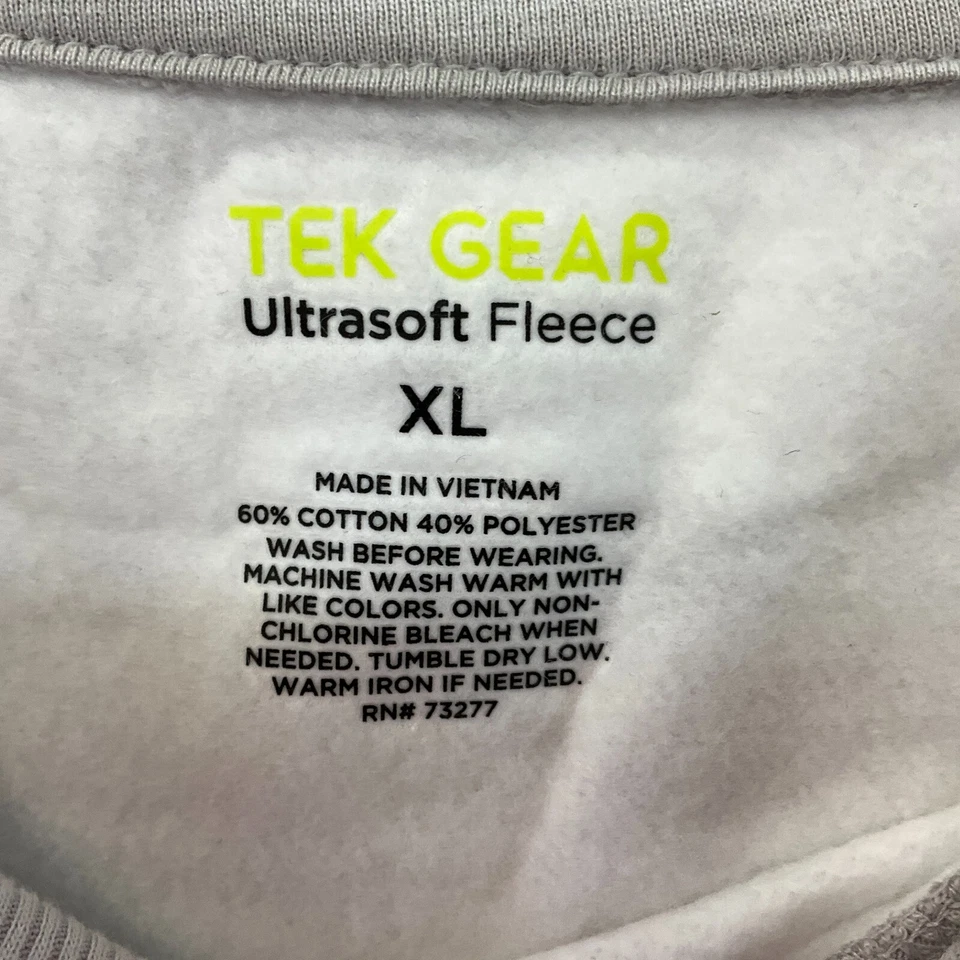 Tek Gear Long Sleeve Fleece Sweatshirt Mens Size XL Camoflauge Multicolor - Image 4 of 4