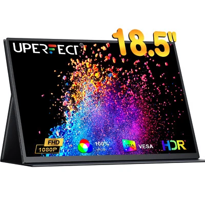 UPERFECT 18.5" 1920*1080 Portable Monitor USB-C Ultra Slim Screen LCD Display