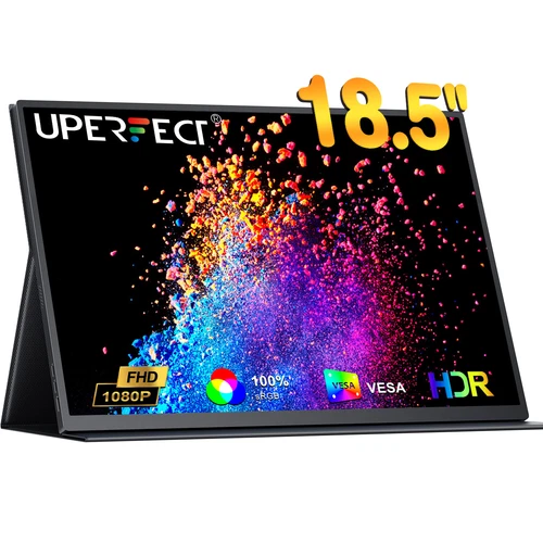 UPERFECT 18.5" 1920*1080 Portable Monitor USB-C Ultra Slim Screen LCD Display