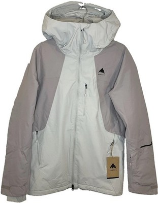 Burton Reserve Insulated Snowboard Ski Jacket White Grey Men s Size XS NEW