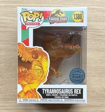 Funko Pop Parque Jurásico Tyrannosaurus Rex Ámbar #1380 + Protector Gratis
