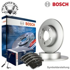 BOSCH Bremsenset für Mercedes W201 190 Ø262mm VORN Warnkontakt Voll