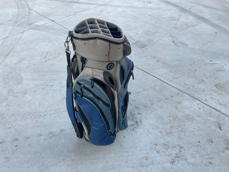 Datrek  Golf Cart Bag Blue gray 14 Way Individual Divider System IDS