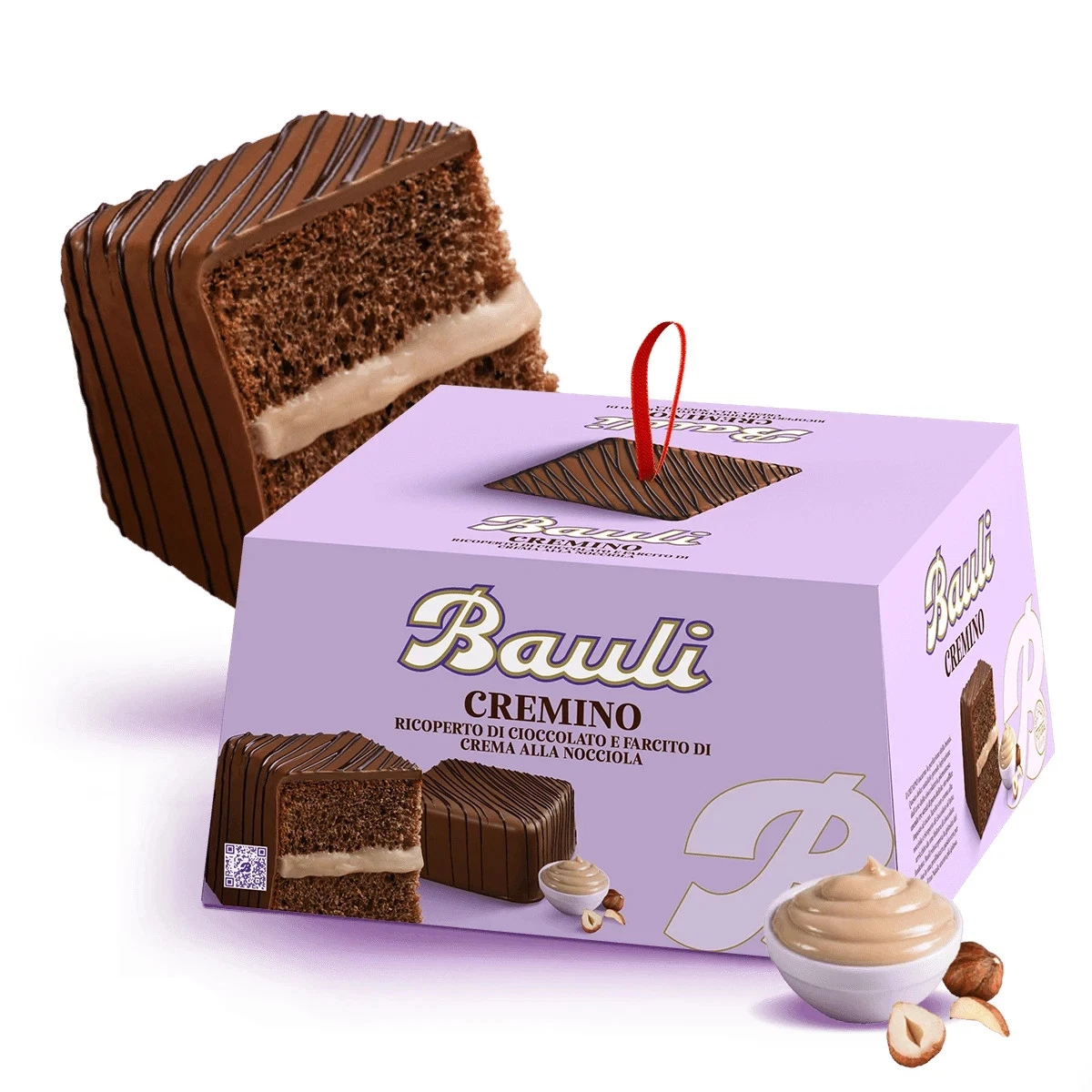 Bauli Dolce Cremino Mit Haselnusscreme Bedeckt Mit Dunkler Schokolade 750g
