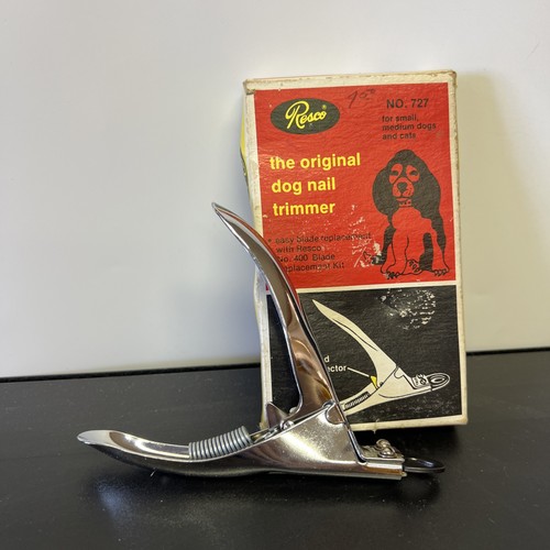 Vintage RESCO The Original Dog Nail Trimmer No. 727 In Box Pet Nail Cutter