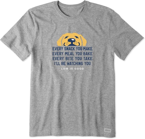 Life is Good Men's Crusher Tee - I'll Be Watching You, Dark Blue