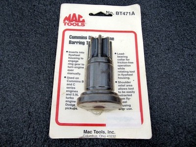 NOS MAC Tools Cummins Diesel Barring Tool BT471A