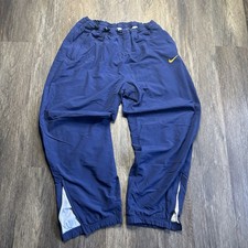 Nike White Tag / Late 1990s Early 2000s Men's Track Pants Navy Blue XXL