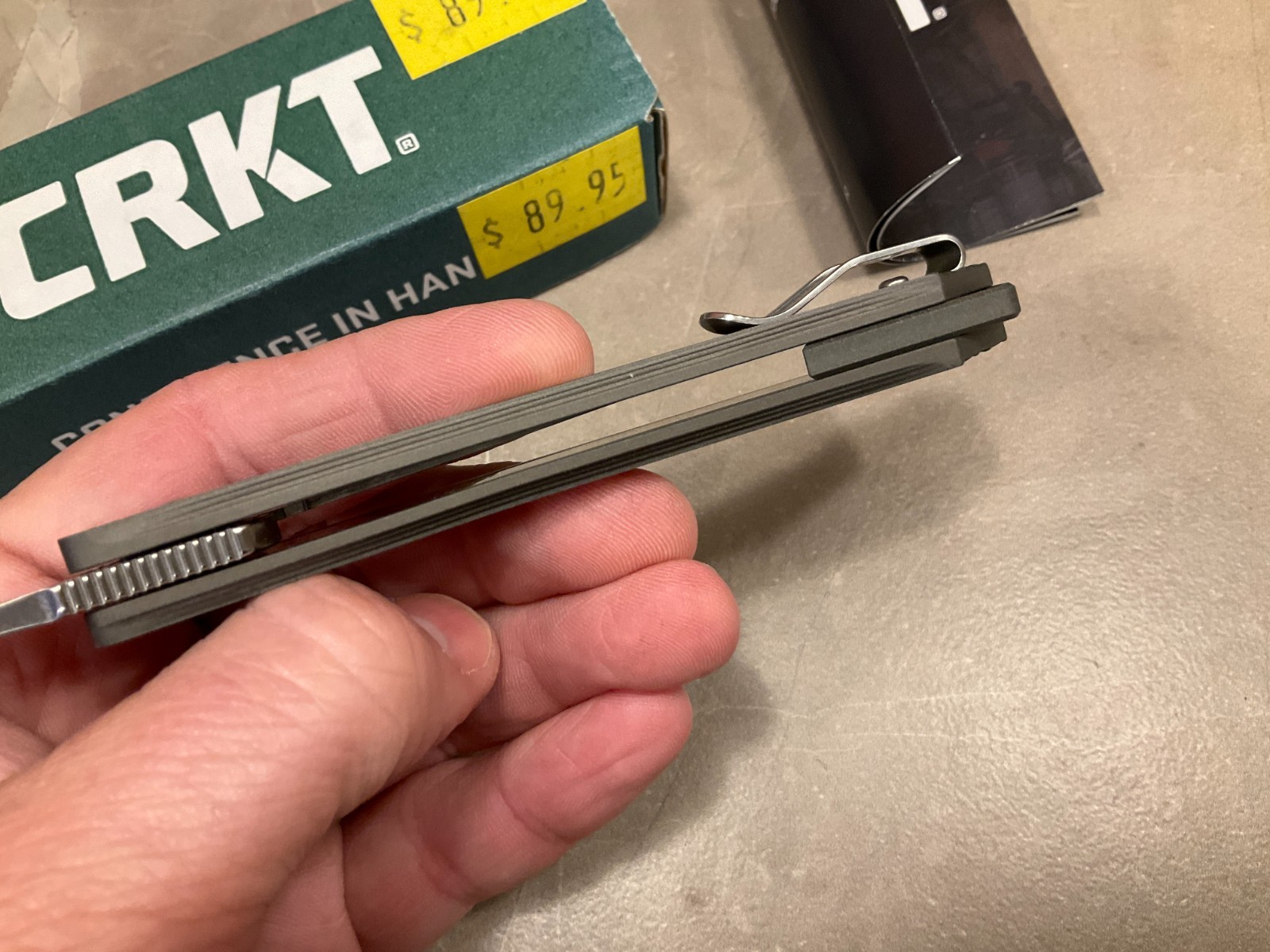 CRKT  7530 CROSSBONES Park Design Assisted Opener Pocket Knife  New in Box