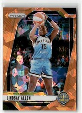 2024 Panini Prizm WNBA #107 Lindsay Allen Orange Ice