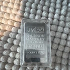 Johnson Matthey 1 oz .999 Fine Silver Bar - 1 Troy Ounce Precious Metal Content