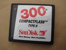 SanDisk 300MB CompactFlash type 2 Memory Card