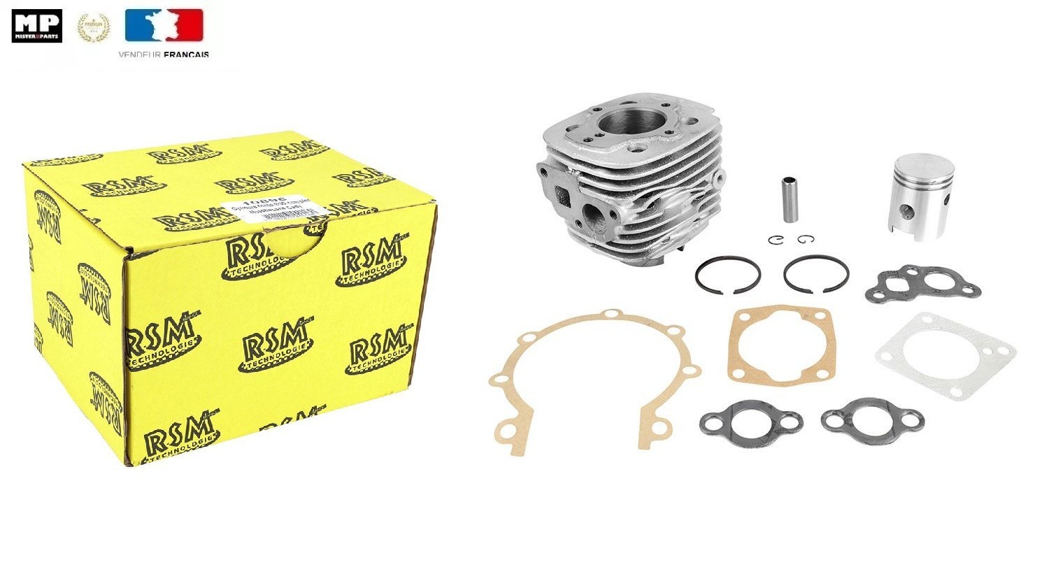 Kit cylindre piston joint Ø39 pour Motobécane Cady pour réparer et rouler à nouveau