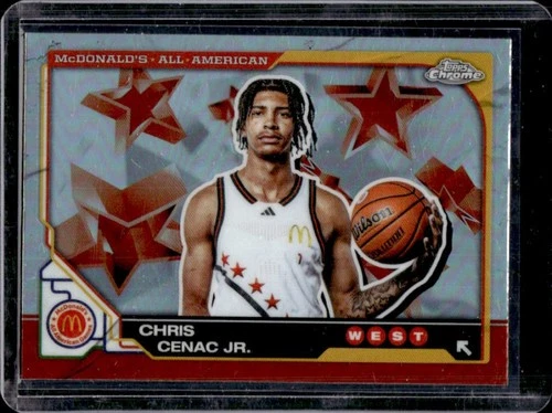 2025 Topps Chrome McDonald's All-American Chris Cenac Jr. Refractor #49