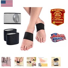 Arch Support Compression Bands with Gel Pads - Pain Relief for Plantar Fasciitis