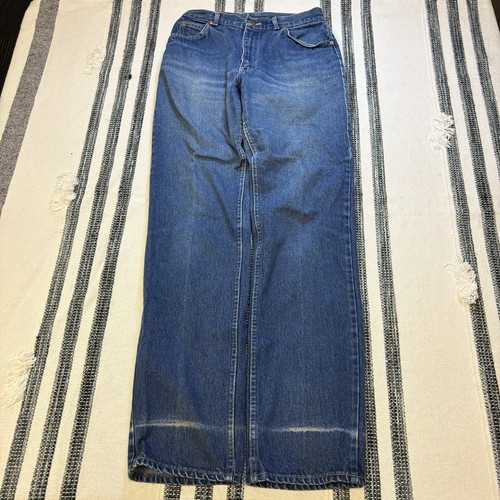 Vintage Lee Jeans High Waisted Straight Leg Medium Wash Denim 29x32 USA Made - Image 1