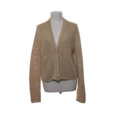 Vince, Strickjacke, Damen, Größe: M, Beige, Baumwolle, Einfarbig -Kfb