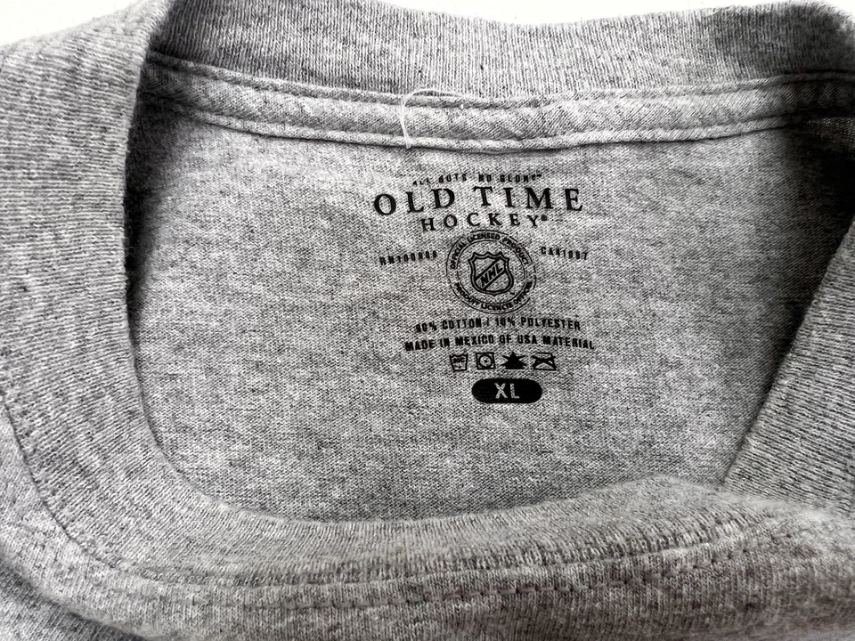 Old Time Hockey Mens T Shirt sz XL Gray Short Sleeve Crew Neck Boston Bruins - Image 3 of 3