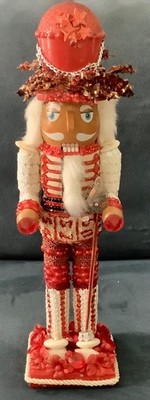 Nutcracker in Red, Beige &;White