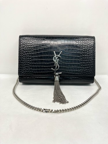 YSL Saint Laurent Kate Medium Embossed Chain Bag For Women