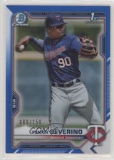 2021 Bowman Chrome Prospects Blue Refractor 80/150 Yunior Severino #BCP-140 06qf