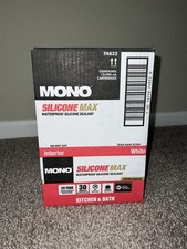 DAP MONO SILICONE MAX 290ml Premium Kitchen  Bath Sealant White 12-pack 