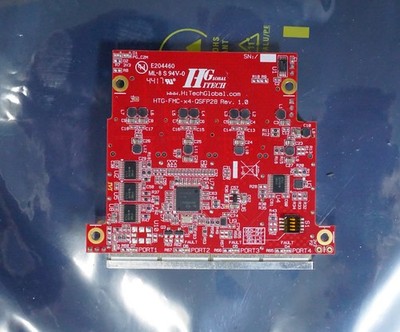 HiTech Global HTG-FMC-X4-QSFP28 4-Port QSFP28 100G FMC+ FPGA Mezzanine Module