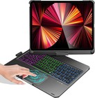 For iPad Air 5th 4th /Pro 11" 2nd 3rd 4th Rotate Backlit Touchpad Keyboard Case
