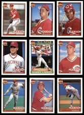 1991 Topps Reds Almost Complete Team Set 8 - NM/MT 7254256 (30 / 31 cards)