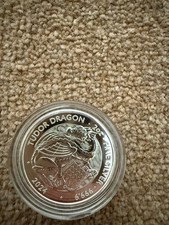 2024 Tudor Beasts Dragon 2oz .999 Silver Coin Royal Mint