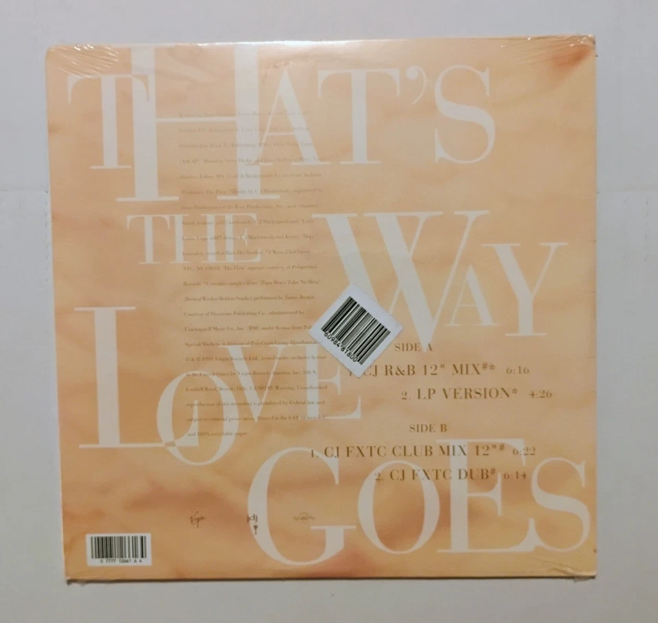 RARE SAEALED - JANET JACKSON - THAT'S THE WAY LOVE GOES 1993 ORIGINAL PRESSING - Image 2 of 4