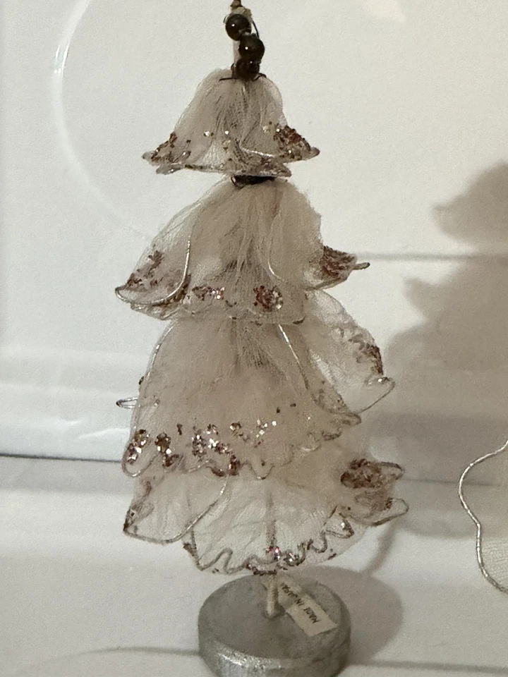 Árboles de Navidad y ángel de tul MCM vintage Foto 3 de 4