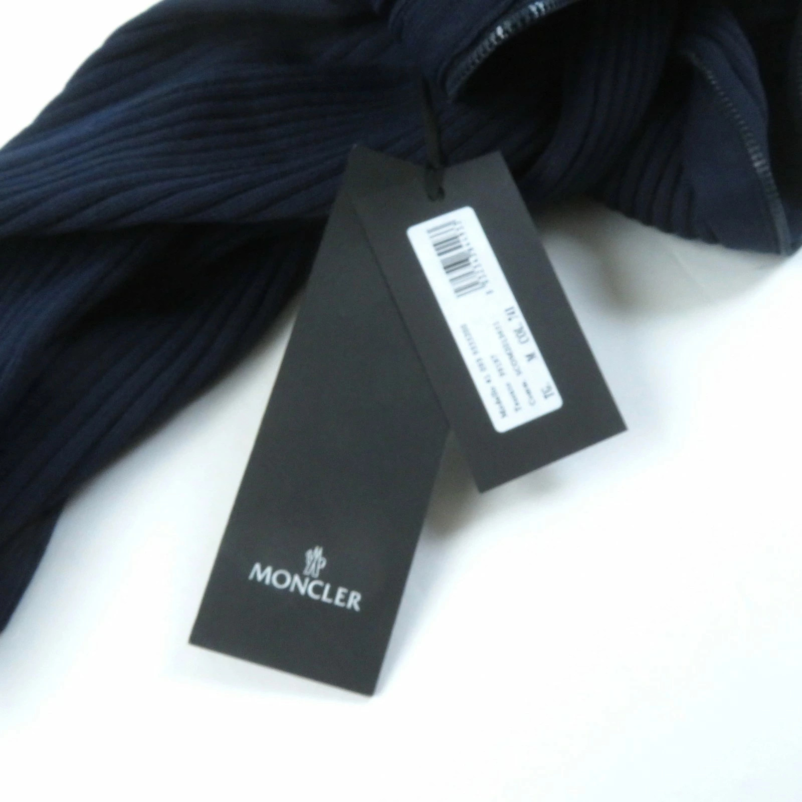 MONCLER Ladies Jumpsuit Unused Tuta Crew Neck Sleeveless Ribbed Knit Navy M thumbnail 13