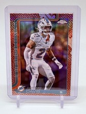 2025 Topps Chrome Ashtyn Davis #194 Leather Football Refractor Miami Dolphins
