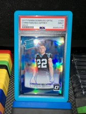 2017 Donruss Optic- Rated Rookie Christian McCaffrey #168 Holo Prizm (RC) PSA 9