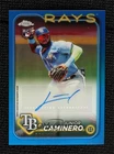 2024 Topps Chrome Update Blue Refractor 13/150 Junior Caminero Rookie Auto RC