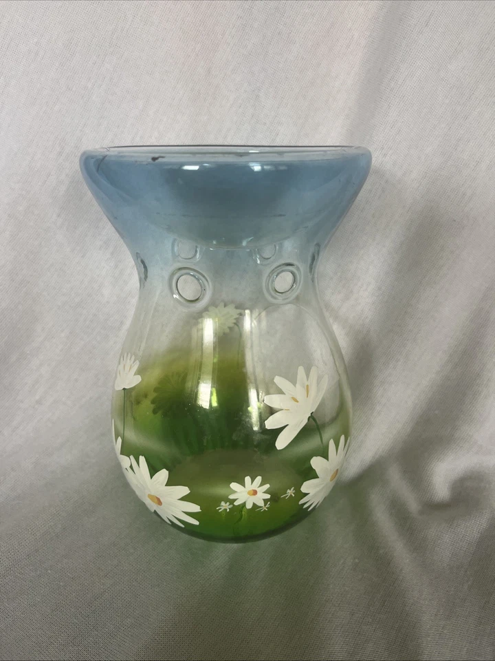 Винтажный 2012 Yankee свечи терпкий воск подогреватель горелка чая света стеклянный держатель цветочный - Изображение 3 из 4