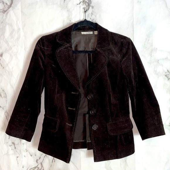 Halogen three button blazer jacket collared xs. -… - image 1