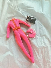Illusive Beauty Fashion Stilettos Out Poppy Parker Doll Jumpsuit Outfit Neon 60s