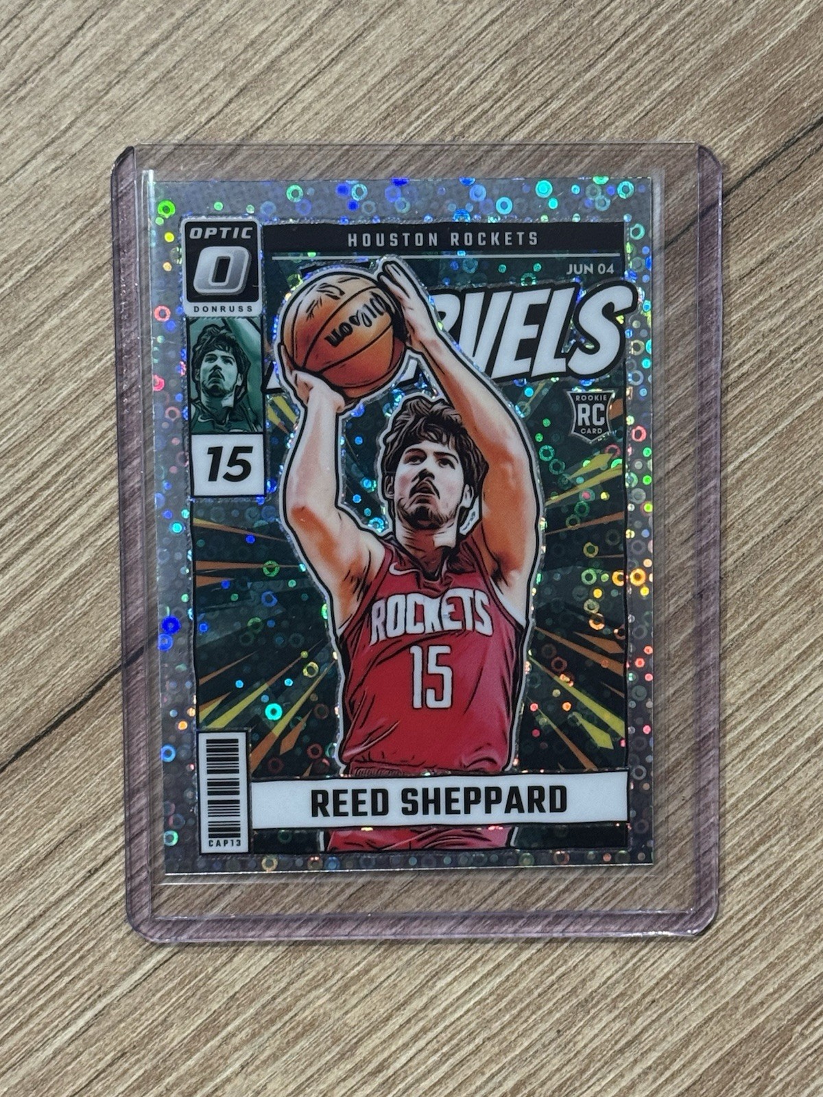 2024-25 Donruss Optic Reed Sheppard Net Marvels Fast Break Prizm RC #4 Rockets