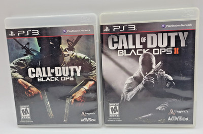 Lot of 2 Call of Duty Black Ops and Black Ops 2 PS3 PlayStation 3 Video Games